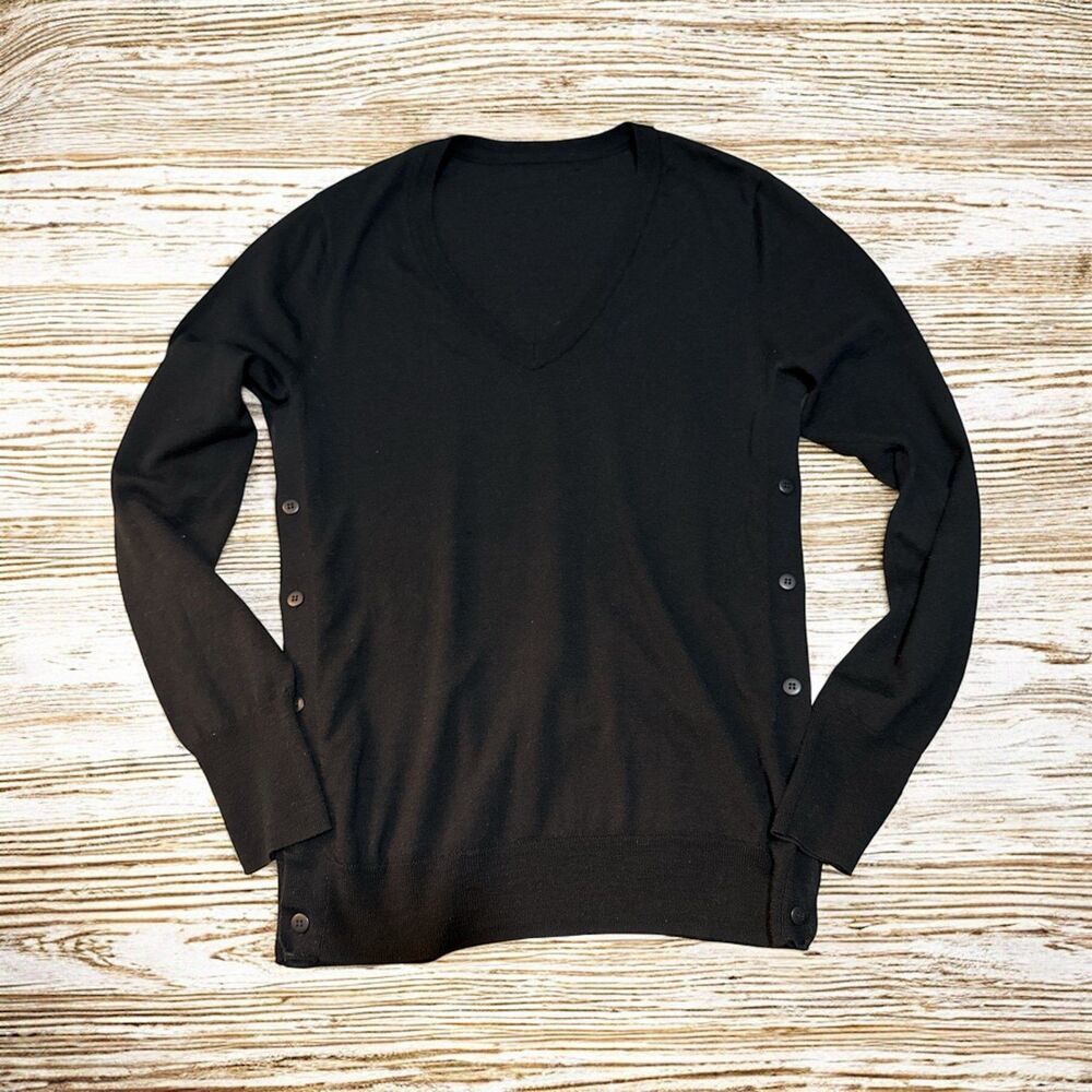 Brochu Walker Wool V-Neck Sweater Size Small